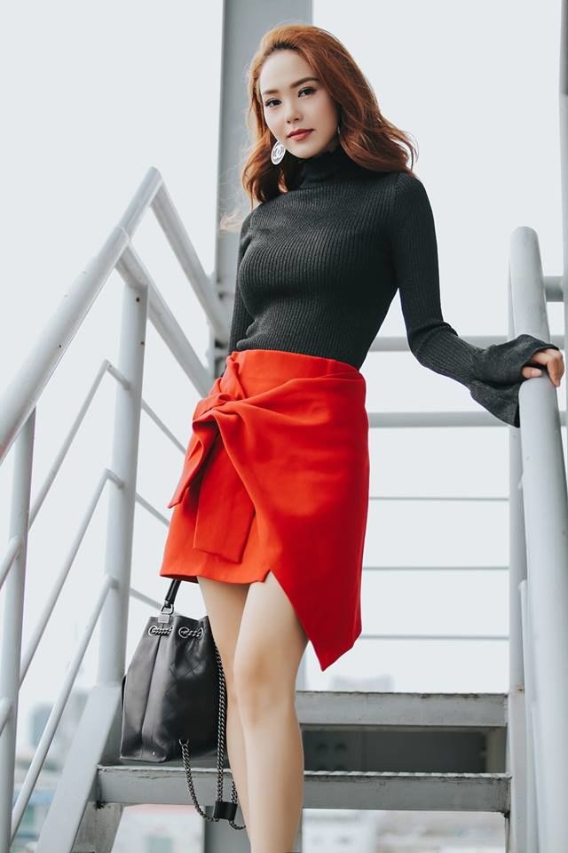 Bảo Anh tự tin khoe dáng trước ống kính