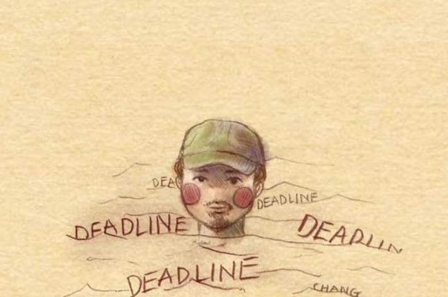 Trong suốt hơn 3 phút rưỡi của MV, hình ảnh chàng rapper quê Quảng Ninh chỉ nổi đầu lên mặt nước khiến người xem có những liên tưởng thú vị. Trong đó, nỗi khổ deadline "ngập cổ" được nhiều dân mạng nghĩ tới. Ảnh: Thùy Chang.