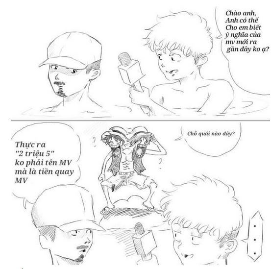 Nhiều người "mạnh dạn" đoán tên bài hát Hai triệu năm không phải là lượng từ chỉ thời gian mà thực chất là số tiền mà Đen Vâu bỏ ra để thực hiện sản phẩm lần này. Fan lâu năm của anh chàng còn hài hước bình luận: "Bài hát này không có quảng cáo, không có tiền mình đành quay MV dưới ao". Ảnh: Trùm chăn đọc truyện.