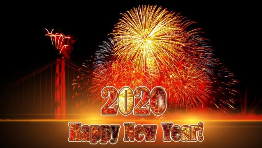 Ảnh nền Happy New Year 2020 đẹp