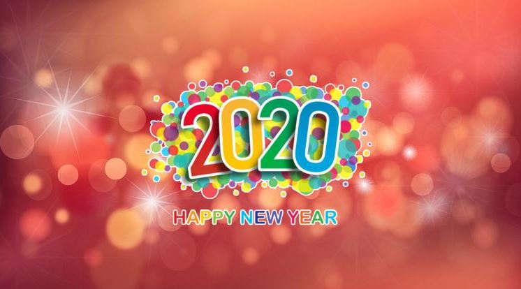 Ảnh nền Happy New Year 2020 đẹp