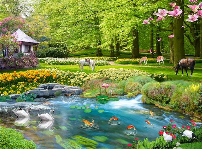 Tranh phong cảnh 3D - Tranh 3D thiên nhiên treo tường đẹp