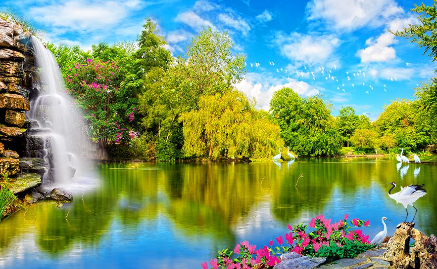 Tranh phong cảnh 3D - Tranh 3D thiên nhiên đẹp