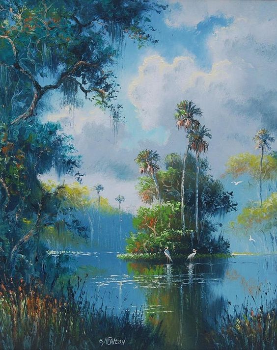 Tranh sơn dầu phong cảnh treo tường thiên nhiên đẹp nhất