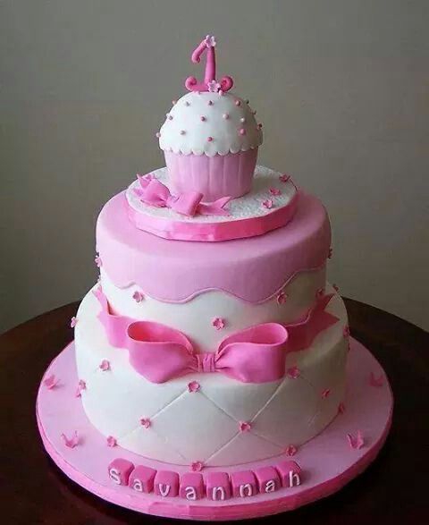 ed3ca3a35656f1258eb839896a33e0c8-pink-first-birthday-girl-birthday Hình ảnh bánh sinh nhật 1 tuổi 14