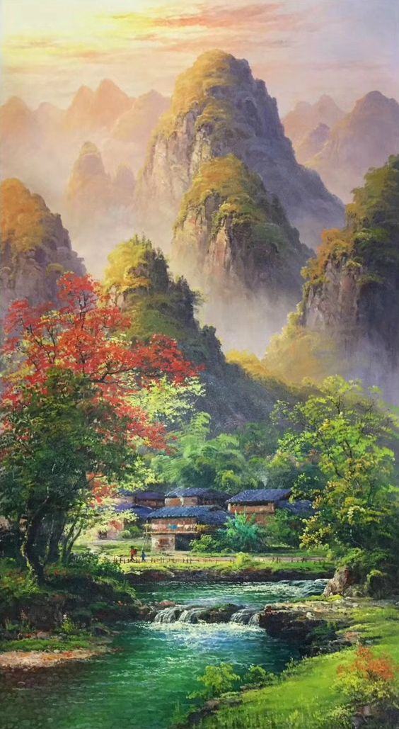 Tranh phong cảnh sơn dầu treo tường thiên nhiên đẹp nhất